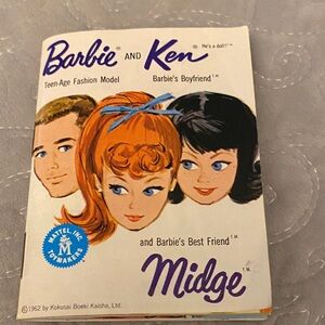 Vintage Mattel Barbie, Ken and Midge Booklet